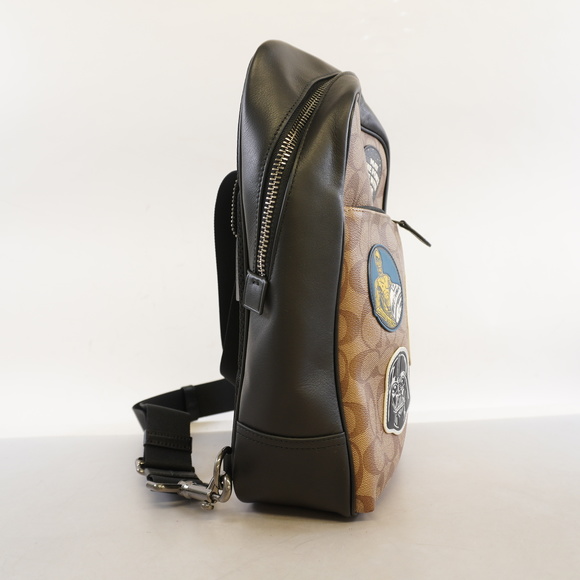 Auth Coach Body Bag Signature Star Wars Collaboration F88066 PVC/Leather Beig... - Picture 2 of 6